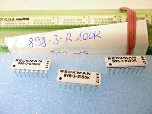 5 Stück Widerstand Netzwerk 8 x 100KΩ | Resistor Array Network| 2% | 898-3-R100K - Picture 1 of 4