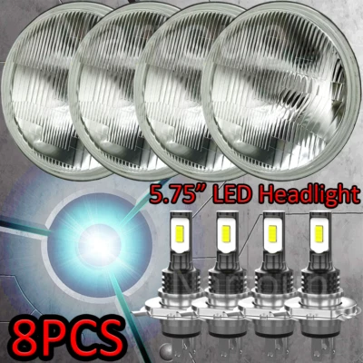 For Buick GS 455 1970-1972 Round 4pcs 5-3/4 5.75"inch LED H4 Headlights Beam Foto 1 de 4