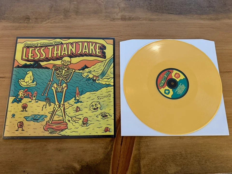SEALED LESS THAN JAKE Greetings & Salutations YELLOW LP_no losing streak pezcore - Image 1 of 1