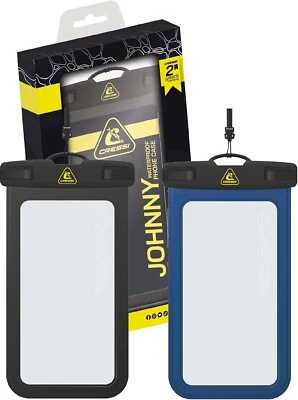Cressi Johnny Phone Case Bundle Black + Blue - 2 Waterproof Hard Cases - Image 1 of 4