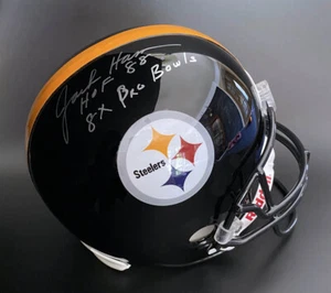 Casco F/S FIRMADO Jack Ham Pitt Steelers + Salón de la fama Pro Bowl ITP PSA/ADN AUTOGRAFIADO - Imagen 1 de 4
