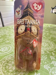 SELTENE McDONALDS TY BEANIE BABY BRITANNIA DER BÄR Neu im Karton - Bild 1 von 2