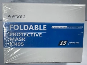 KN95 Face Mask 25 PCs, WWDOLL  Masks, Filter Effective Standard GB2626-2019 - Picture 1 of 4