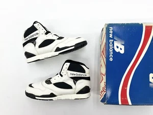 1986 Vintage New Balance P750 Hi Top weiß schwarz Leder Herrenschuh. - Bild 1 von 8