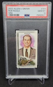 2022 Topps Allen & Ginter Rob Riggle #189 Mini PSA 10 POP 2