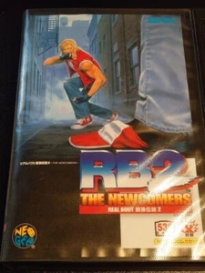 SNK Neo Geo ROM Aes Real Bout Fatal Fury 2 THE NEWCOMERS 1998 NeoGeo Box Manual - Picture 1 of 8