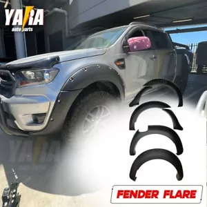 Fender Flares pocket style for Ford Ranger PX2 2015-2018 Matte Black Guard Trim - Picture 1 of 8