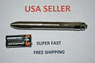 FLASHLIGHT MEDICAL DOCTOR NURSE VET POCKET WITH CLIP LED 50 LUMENS W/BATTERIES