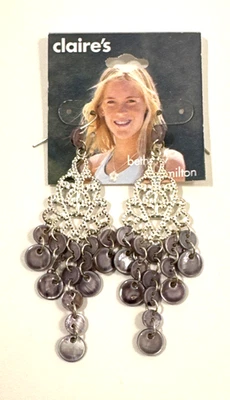 Pendientes colgantes GBOT concha púrpura araña Boho Bethany Hamilton Claire’s Foto 1 de 4