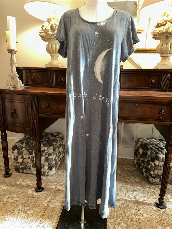 Magnolia Pearl Moon and Stars T Shirt Dress from the Farm Collection NWOT - Image 1 of 4