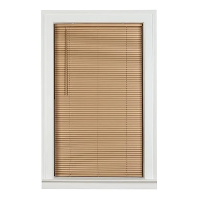 Mainstays 1" Cordless Vinyl Room Darkening Mini Blinds, Khaki, 31"W x 48"L - Image 1 of 4