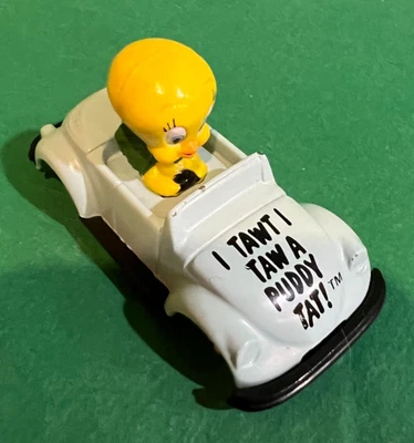 Ertl 1988 Looney Tunes Piolín Pájaro en VW Volkswagen Escarabajo Bug 1/64 Diecast BX50 Foto 1 de 2