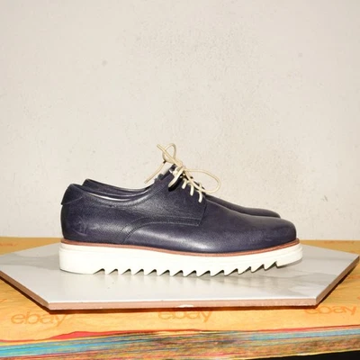 Salvatore Ferragamo Oxford Derby Leather Navy Men US 7.5 EE 2E - Image 1 of 4