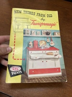 VTG CIL PAINTS NEW THINGS FROM OLD BY TRANSFORMAGIC 1940’s IDEA BOOK - Image 1 of 4