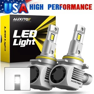 AUXITO 2pcs Cool White 6000K LED Headlight 9006 Kit Bulbs High + Low Beam Bright - Picture 1 of 17