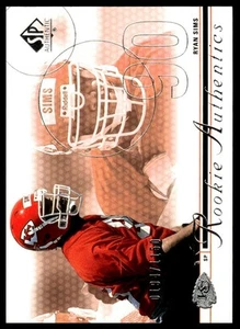 2002 SP Authentic #176 Ryan Sims #/1150 - Picture 1 of 2