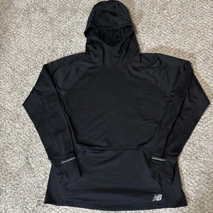 New Balance Hoodie Running Waffle Women Large Black NB Heat Hood Active Pullover - Bild 1 von 12