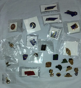 Vintage Lot Of 31+ LIONS CLUB ATTENDANCE Tie Tacks Pins Single Charms & Attached - Picture 1 of 17