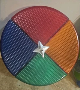 Vintage Penetray Color Wheel Spinning Motorized 70s Christmas Light Aluminum - Picture 1 of 13