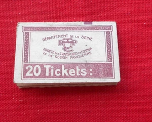 Dpt de la Seine : 3 Carnets de Tickets 1937 - 39 ! - Bild 1 von 2