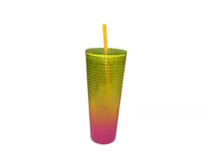 Starbucks Studded Tumbler 24 oz Coffee Drink Bling Brand New with Straw - Picture 1 of 1