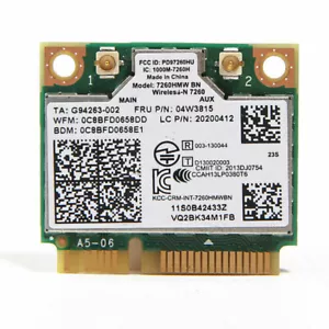 Adaptateur de Carte Réseau MINI Pci-E Bluetooth 4.0 Sans Fil à Bande WiFi - Photo 1/6