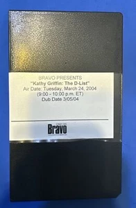 KATHY GRIFFIN THE D LIST VERY EARLY FYC VHS SCREENER BRAVO TV PRE AIR VERSION - Foto 1 di 3