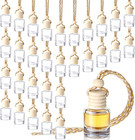 Zubebe 300 Pcs 8Ml Hanging Car Air Freshener Diffuser Bottle Bulk Empty Clear Gl