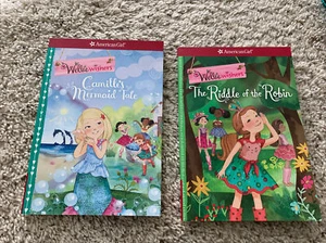 American Girl Wellie Wishers Camille's Mermaid Tale Riddle Of The Robin 2 Books - Picture 1 of 3