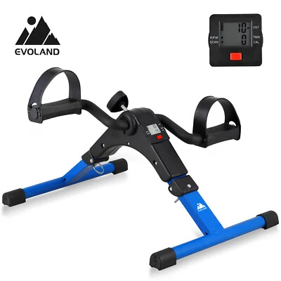 Folding Mini Exercise Bike Pedal Exerciser with LCD Display for Arm&Leg Workout - Image 1 of 4