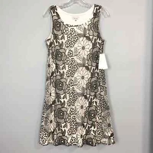 Signature by Robbie Bee Intricate Embroidered Floral A-Line Dress Women’s Size S - Picture 1 of 8