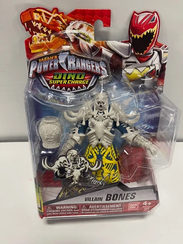 Power Rangers Dino Super Charge Villain Bones Action Figure New Cover