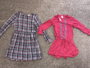 Carter’s Girl’s Size 7 Plaid Tunic & Red Romper Set Of 2 Gorgeous Excellent Con - Bild 1 von 7