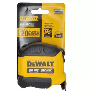 Cinta métrica Dewalt 25' Atomic Compact Series NUEVA en tarjeta - Imagen 1 de 3