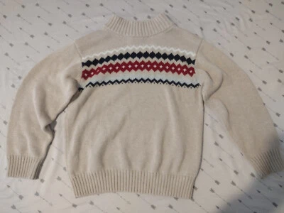 Suéter pequeño Gymboree para niños 5/6 Fair Isle, beige Foto 1 de 4