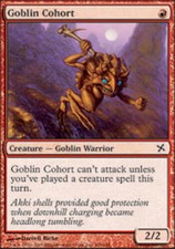 Goblin Cohort - Foil Betrayers of Kamigawa 1x - Moderately Played, English MTG M