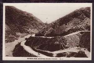 PAKISTAN KHYBER PASS - Double Roads REAL PHOTOS POSTCARD (L062) - Bild 1 von 2