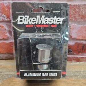 Bikemaster Aluminum Bar Ends (Silver) Mfr# 152128 - Picture 1 of 6