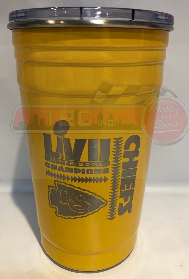 Vaso puerta trasera Kansas City Chiefs Super Bowl LVII Champions 22 oz Foto 1 de 1