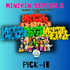 2014 GARBAGE PAIL KIDS MINIKINS SERIES 2 U-PICK PAINTED YELLOW RED BLUE GREEN - Picture 1 of 148
