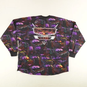 Disney Shirt Mens XL Purple Cars Land Spirit Jersey Pixar All Over Print AOP - Picture 1 of 13