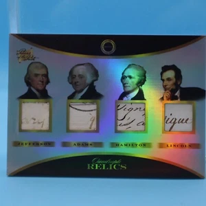 LINCOLN ADAMS JEFFERSON+ 2024 PIECES OF THE PAST 1800's- HAND WRITTEN RELICS #1 - Picture 1 of 2