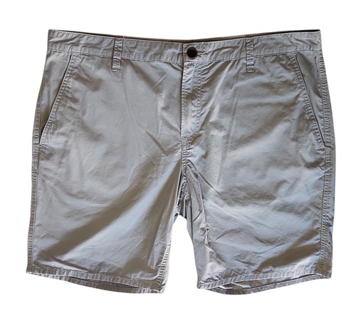 Timberland pantaloncino chino uomo taglia 40 vestibilità classica davanti piatto grigio cuciture interne 9"