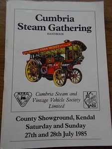 KENDAL CUMBRIA 1983 Vintage Steam Gathering Handbook Traction Engine Rally - Picture 1 of 1