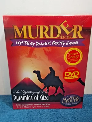 MURDER MYSTERY DVD PARTY - PYRAMIDS OF GIZA, AGATHA CHRISTIE - 6-8 PLAYERS - NEW - Image 1 of 4