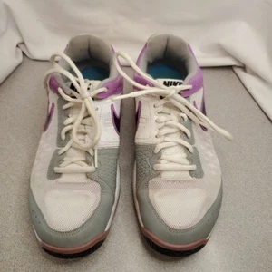 Nike Air Cage Court (549891-002) bianco viola scarpe da corsa sneakers donna taglia 9 - Foto 1 di 8
