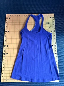 Lululemon Tank Top - Cool Racerback (CRB), Size 6 - Royal Purple Contrast Stitch - Picture 1 of 5