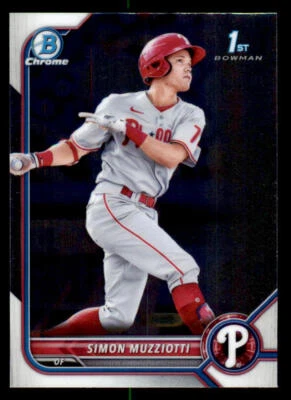 2022 Bowman Chrome Prospects #BCP40 Simon Muzziotti - Image 1 of 2