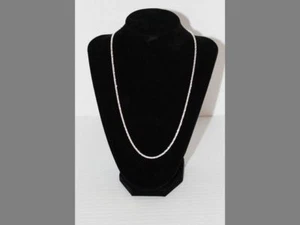 Solid 925 Italy Sterling Silver Diamond-Cut Rope Necklace 20" - Picture 1 of 6