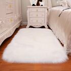 High Quality White Fur Rug with Plush Surface for Dining Room and Corridor